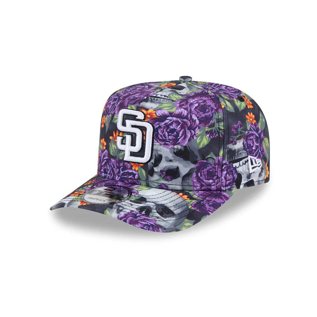 San Diego Padres Skull and Roses 9FIFTY A-Frame Snapback