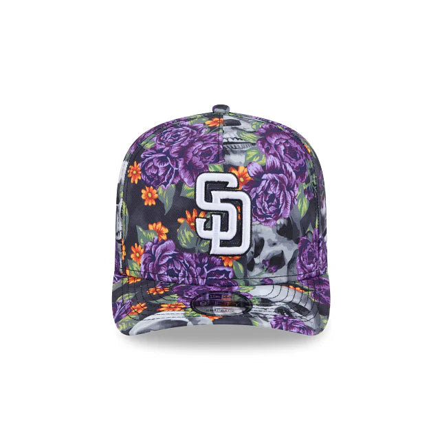 San Diego Padres Skull and Roses 9FIFTY A-Frame Snapback