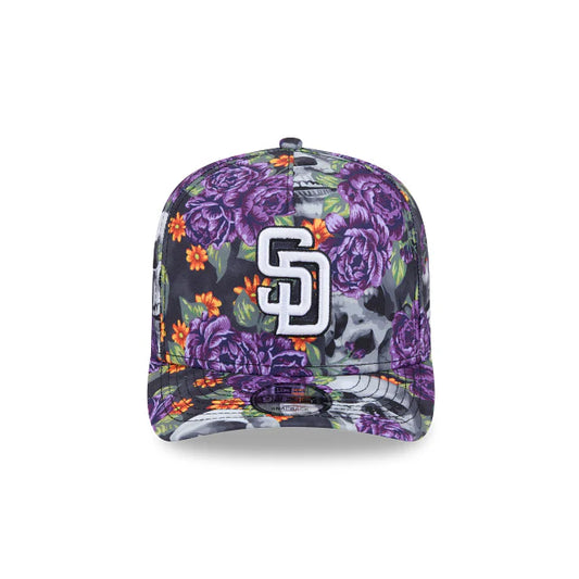 San Diego Padres Skull and Roses 9FIFTY A-Frame Snapback