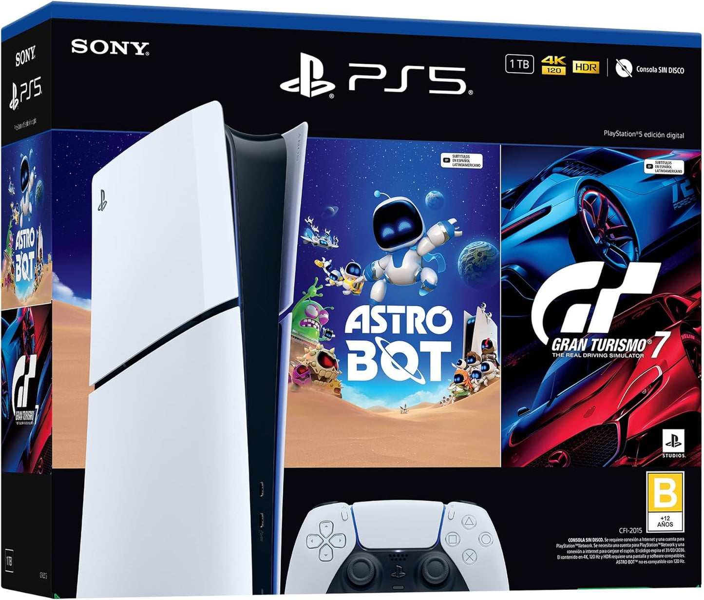 PS5 Edición Digital con ASTRO BOT y Gran Turismo 7 Mod. PS5DIG-ASTRO - Digital Edition