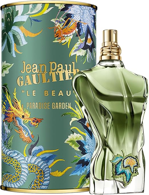 Jean Paul Gaultier Le Beau Paradise Garden Eau de Parfum Spray for Men, 4.2 Ounce